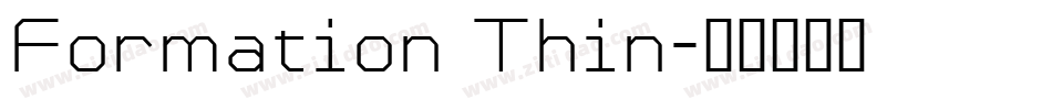 Formation Thin字体转换